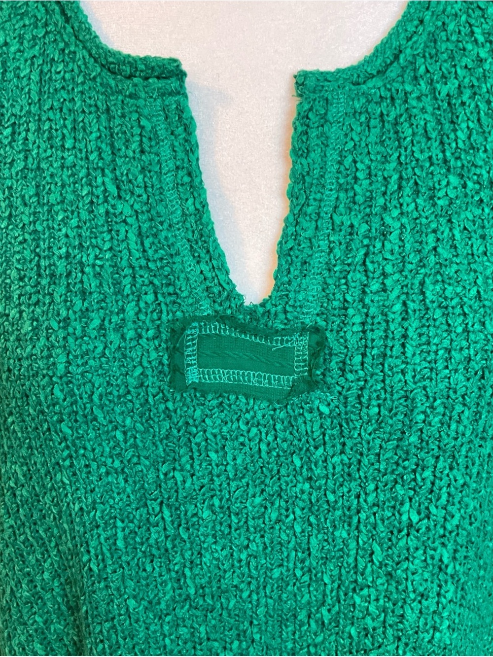 Zenana Outfitters Emerald Green Textured Knit Short Sleeve Top - Picture 4 of 7